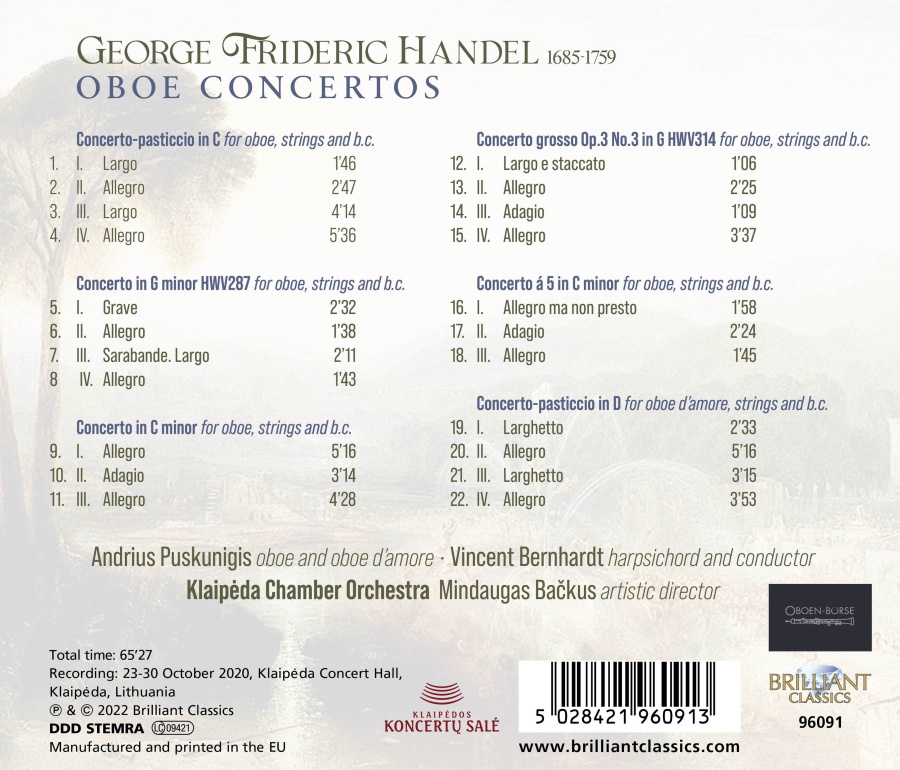 Handel: Oboe Concertos - slide-1