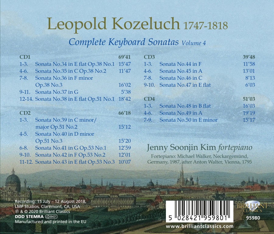 Kozeluch: Complete Keyboard Sonatas Vol. 4 - slide-1