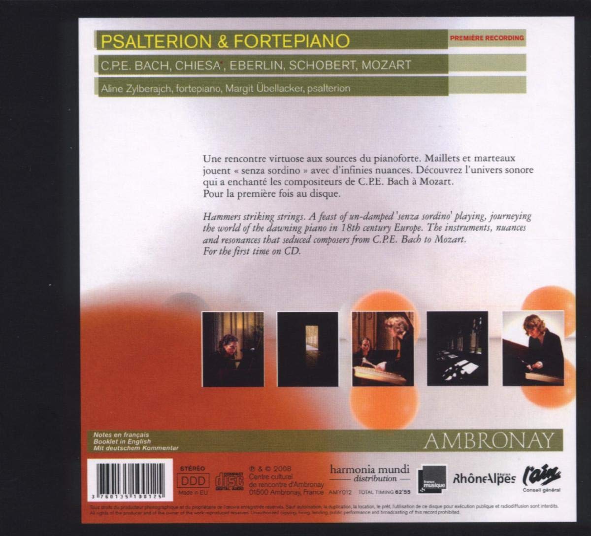 PSALTERION & FORTEPIANO - Bach, Eberlin, Mozart & Schobert - slide-1