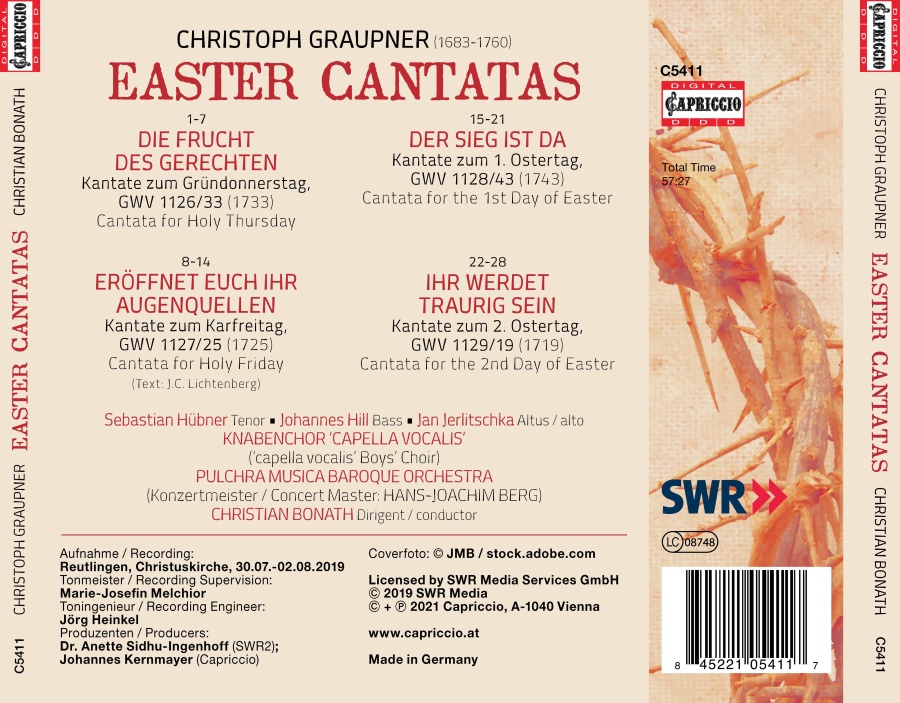 Graupner: Easter Cantatas - slide-1
