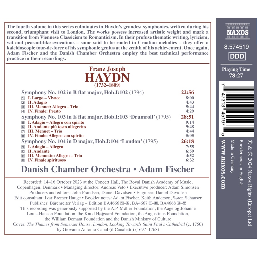 Haydn: Late Symphonies Vol. 4 - slide-1