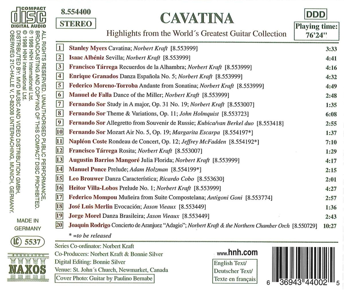 CAVATINA: Guitar Collection - slide-1