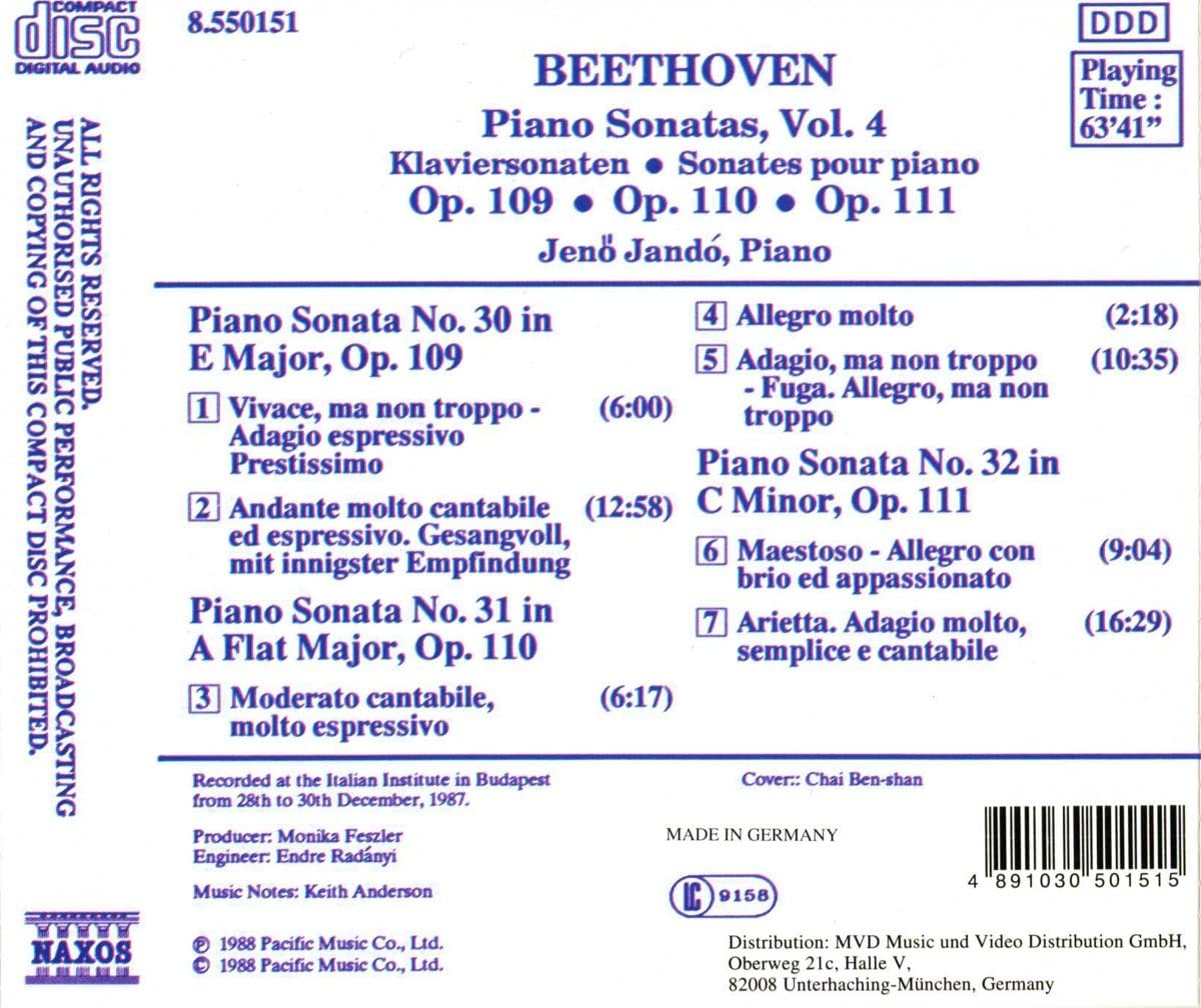 BEETHOVEN: Piano Sonatas Vol. 4 - slide-1