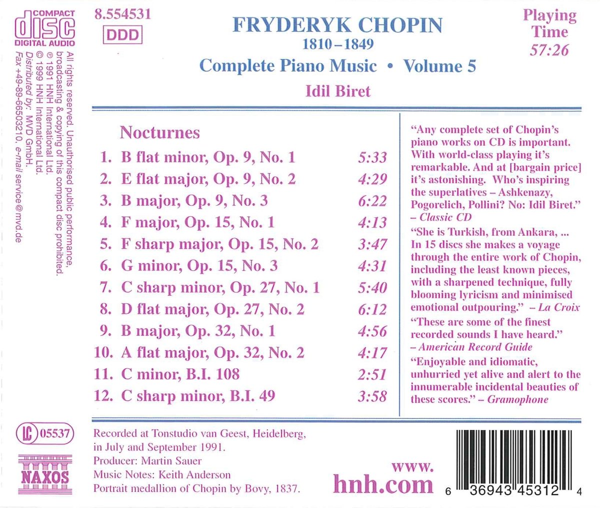 CHOPIN: Piano Music - Nocturnes ( vol. 1) - slide-1