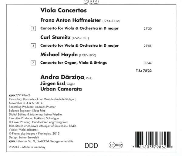 Hoffmeister; Stamitz, Haydn, Michael: Viola Concertos - slide-1