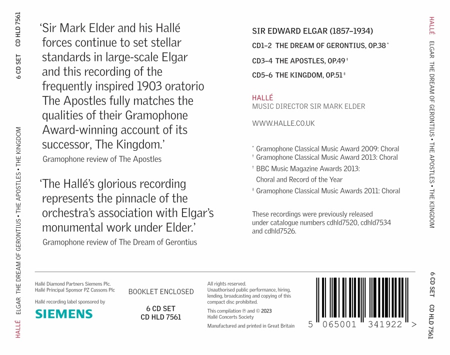 Elgar: The Dream of Gerontius; The Apostles; The Kingdom - slide-1