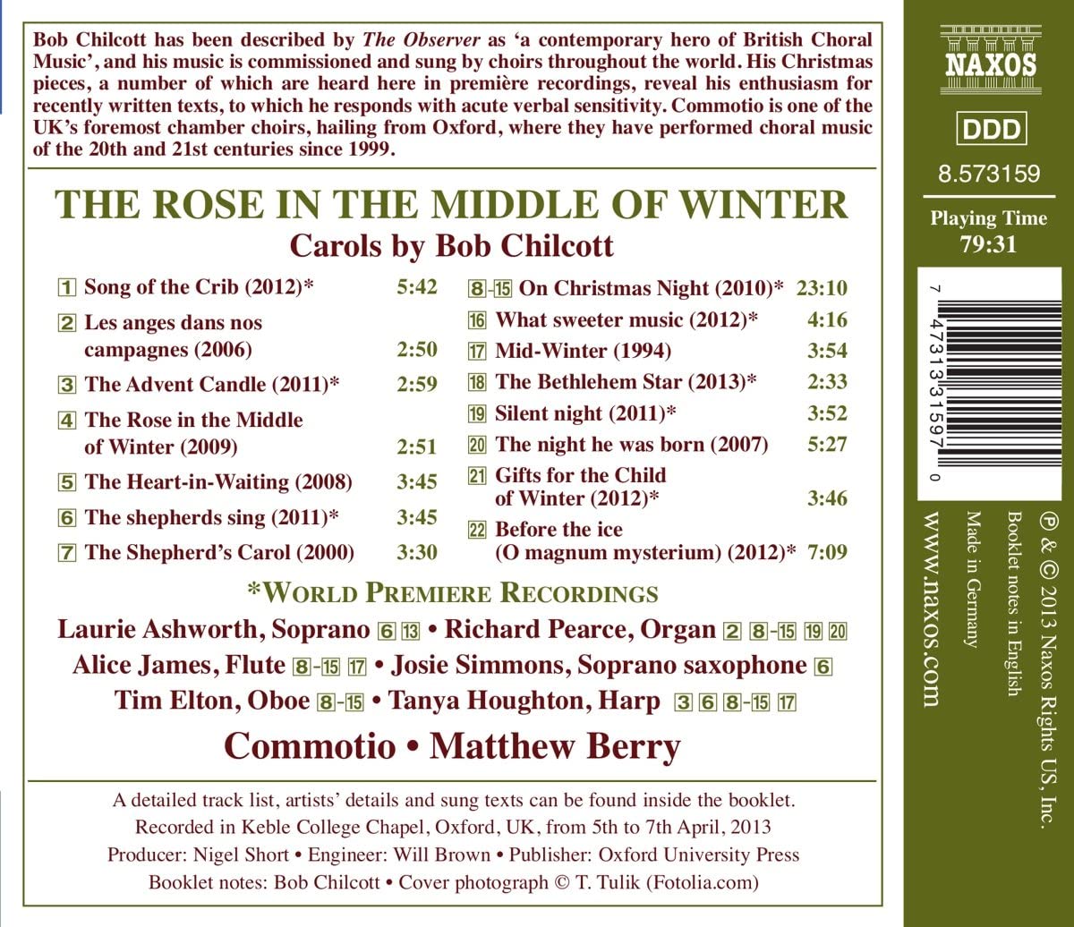 The Rose in the Middle of Winter - Carols by Bob Chilcott - slide-1