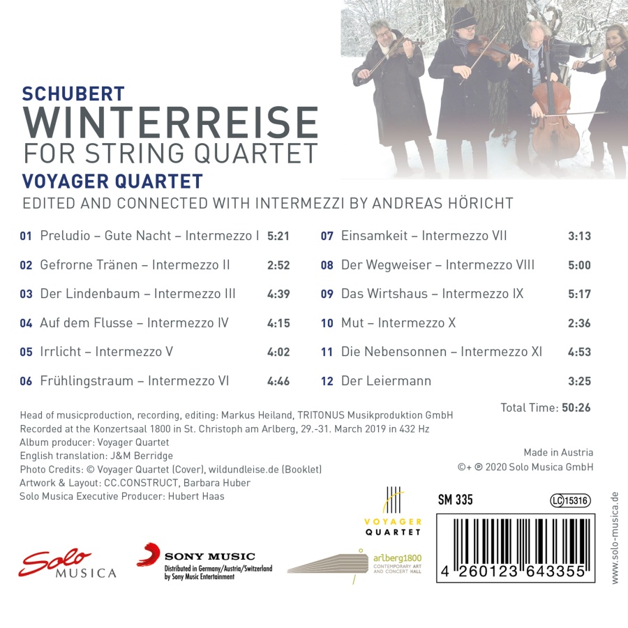 Schubert: Winterreise for String Quartet - slide-1