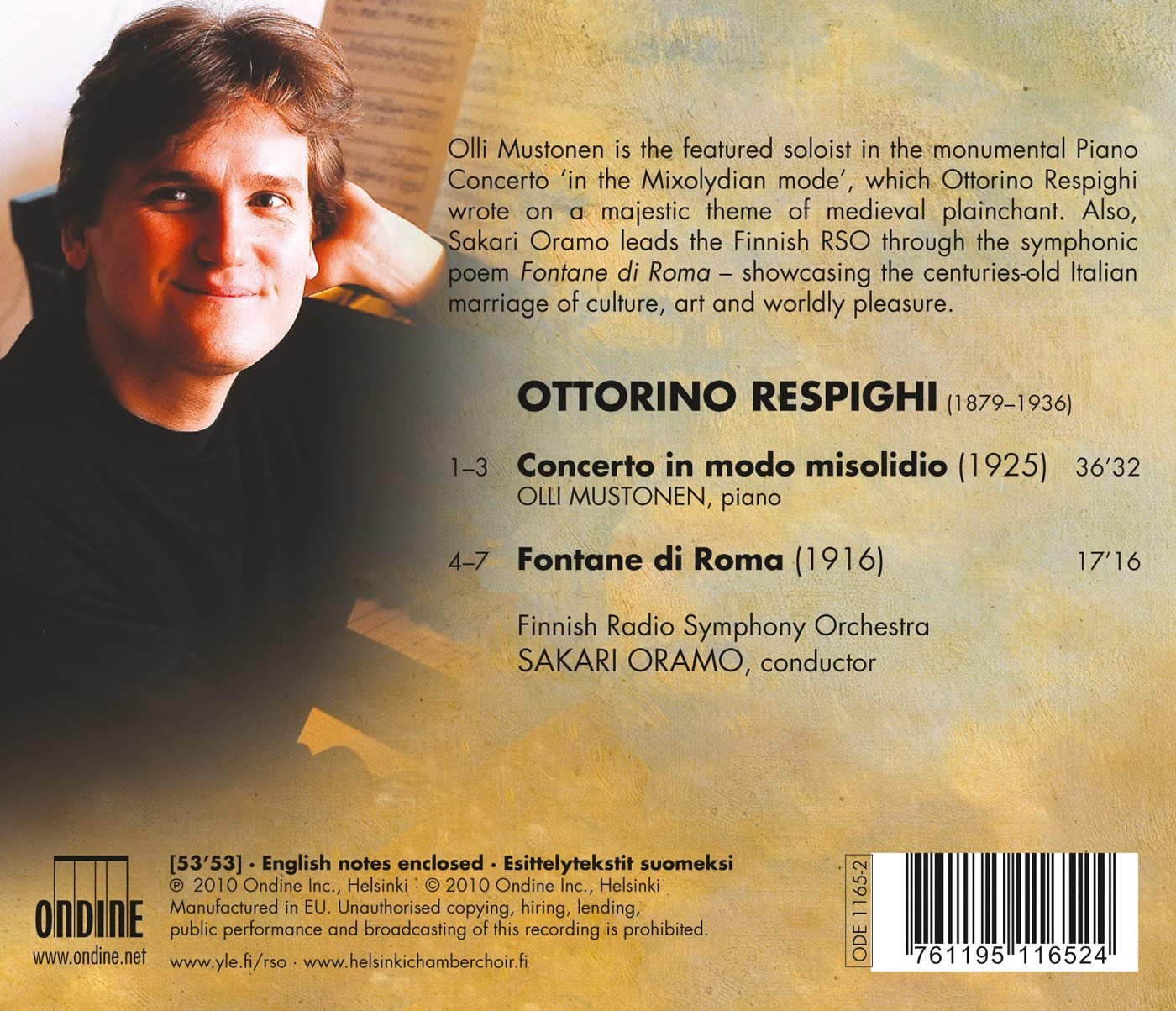 Respighi: Concerto In Modo Misolidio, Fontane Di Roma - slide-1