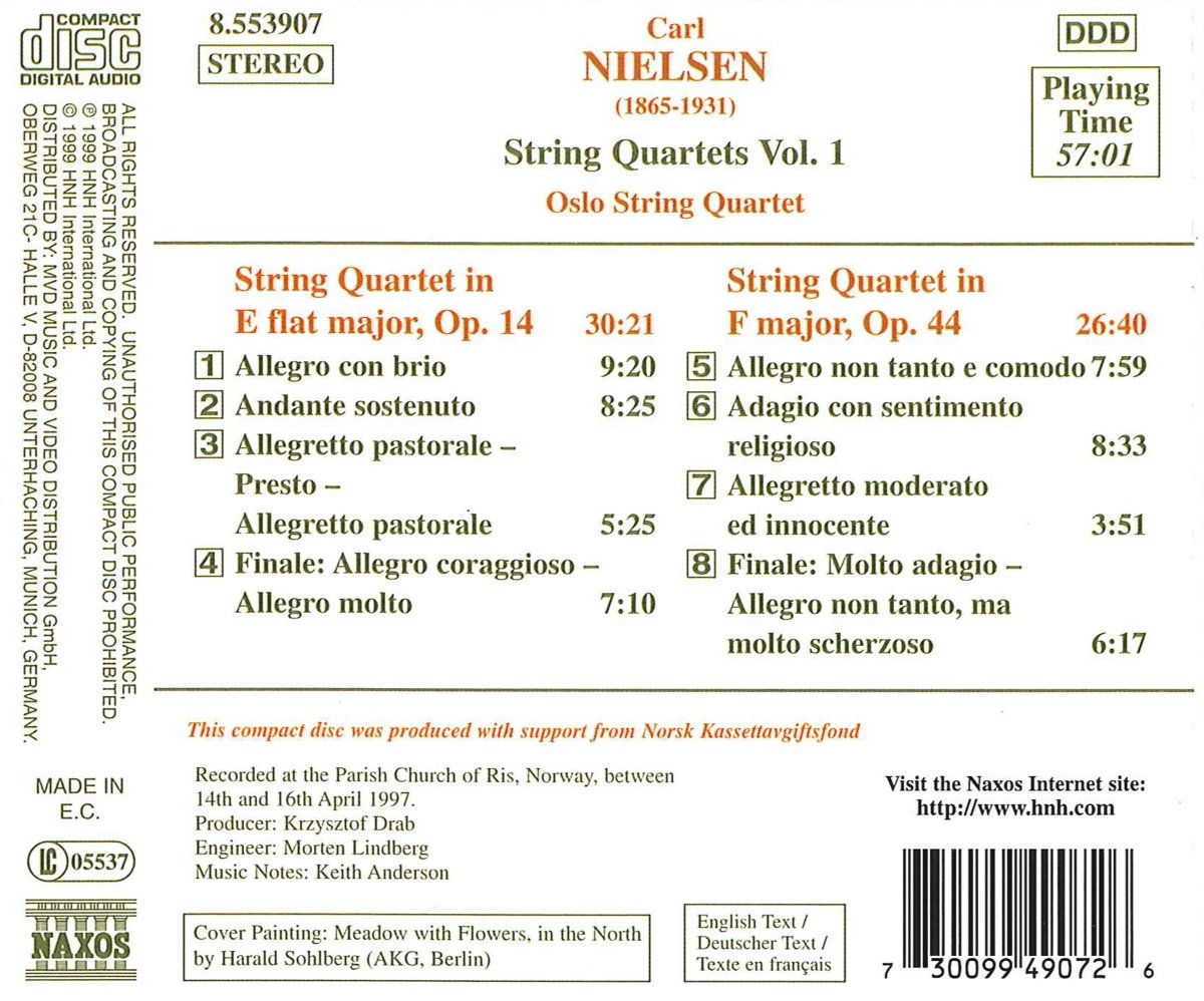 NIELSEN: String Quartets vol. 1 - slide-1