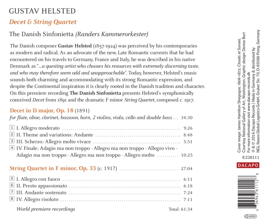 Helsted: Decet & String Quartet - slide-1