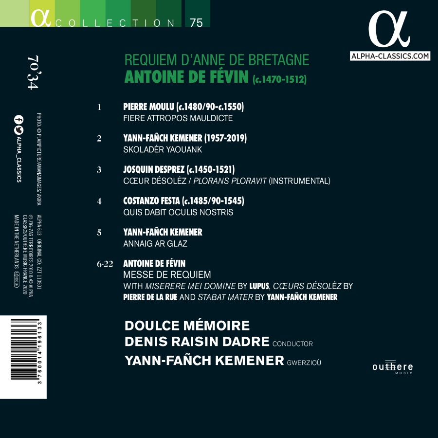 Févin: Requiem d'Anne de Bretagne - slide-1
