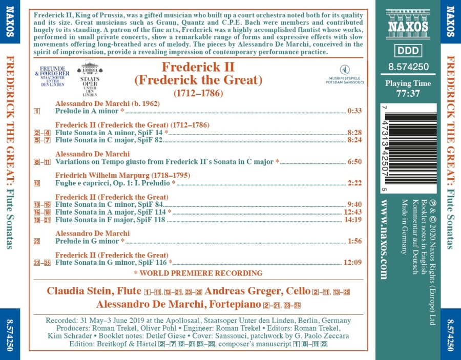 Frederick II: Flute Sonatas - slide-1