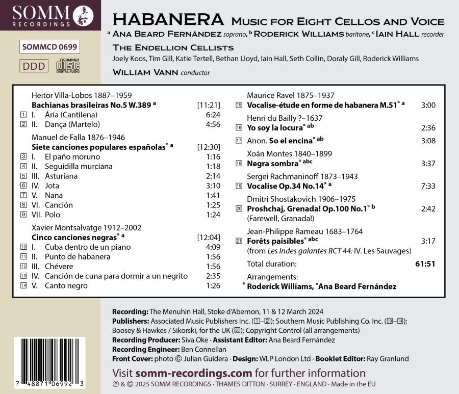 Habanera - Music for 8 Cellos and Voice - slide-1