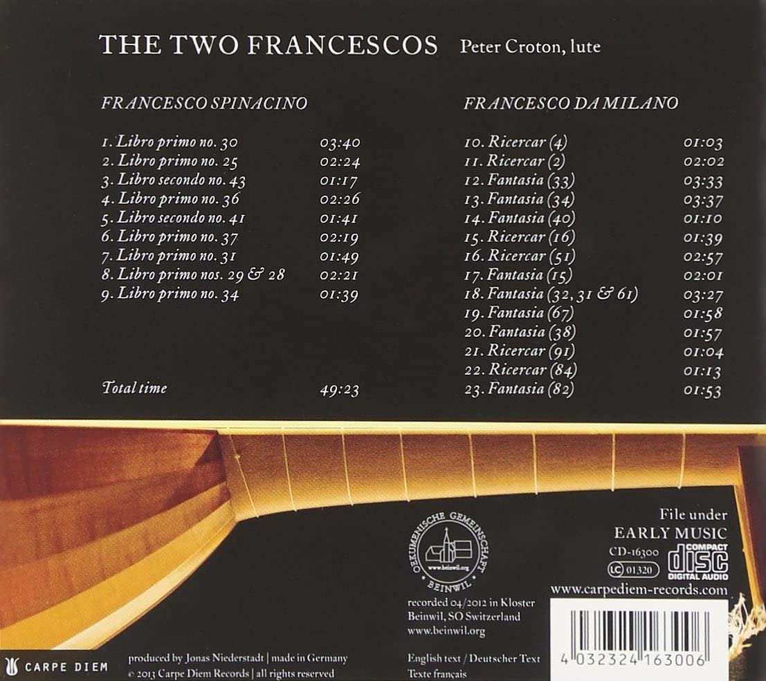 The Two Francescos - Francesco Spinacino & Francesco da Milano - slide-1