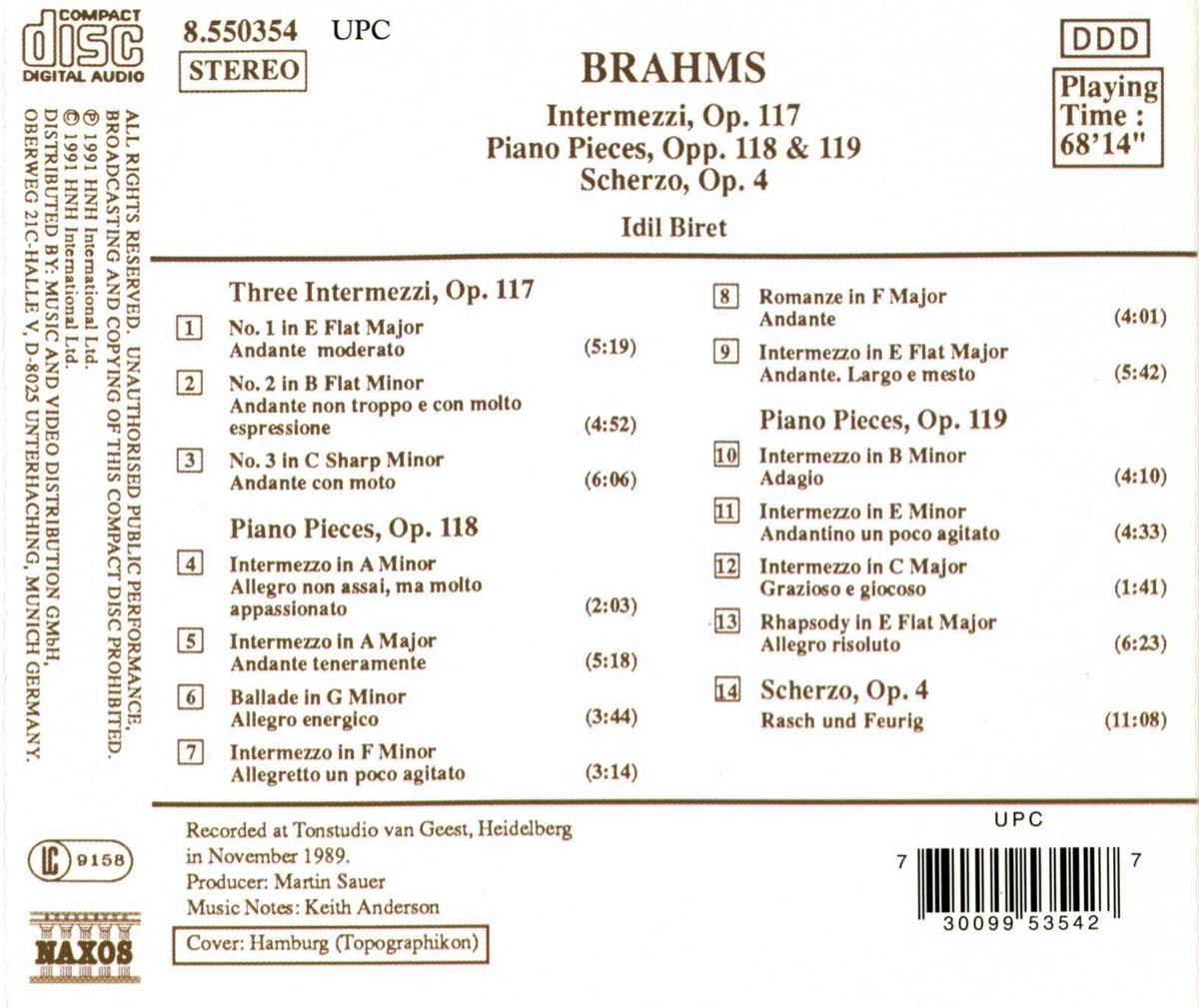 Brahms: Klaviersonatas - slide-1