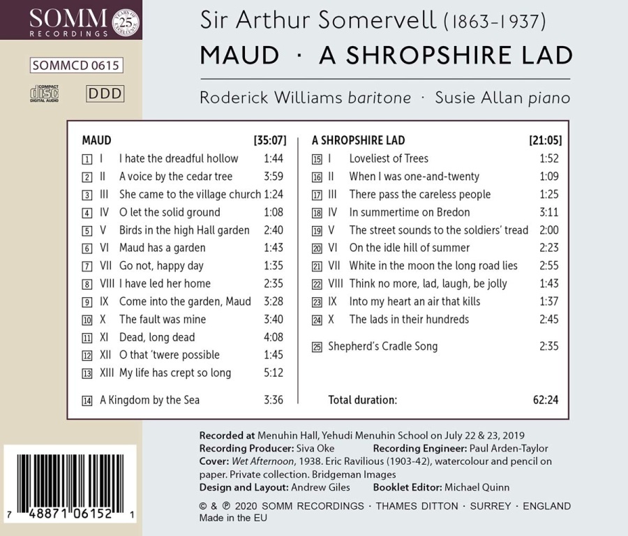 Somervell: A Shropshire Lad; Maud - slide-1