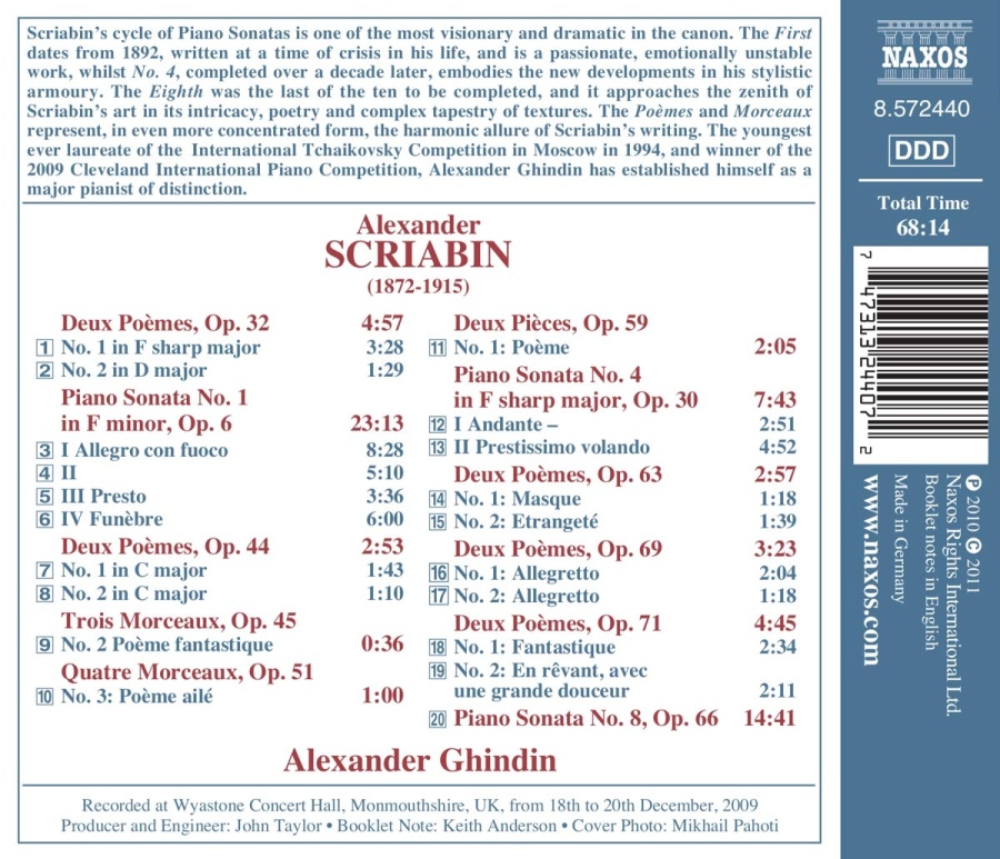 Scriabin: Piano Sonatas Nos. 1, 4 & 8, Poemes - slide-1
