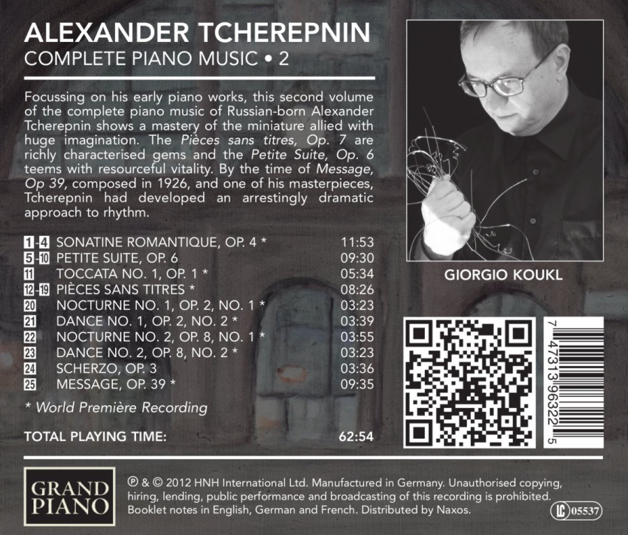 Tcherepnin : Piano Music Vol. 2 - slide-1
