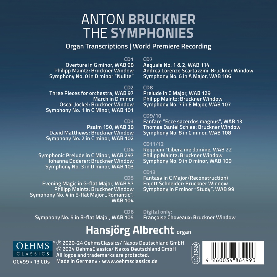 Bruckner: The Symphonies - Organ Transcriptions - slide-1