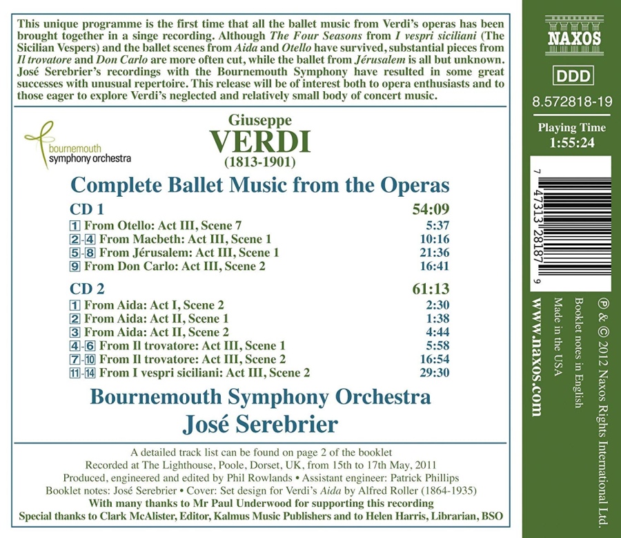 Verdi: Complete Ballet Music from the Operas - slide-1