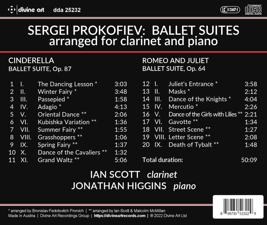 Prokofiev: Ballet Suites for Clarinet & Piano - slide-1