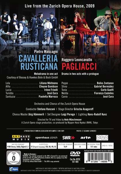 Mascagni: Cavalleria Rusticana, Leoncavallo: Pagliacci  - slide-1