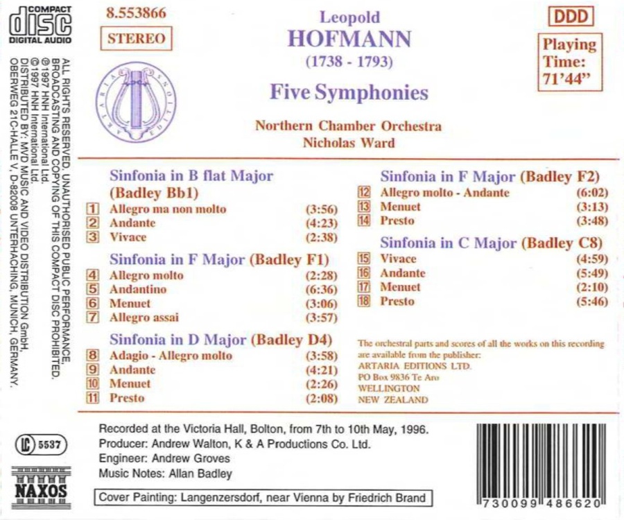 HOFMANN: Five Symphonies - slide-1