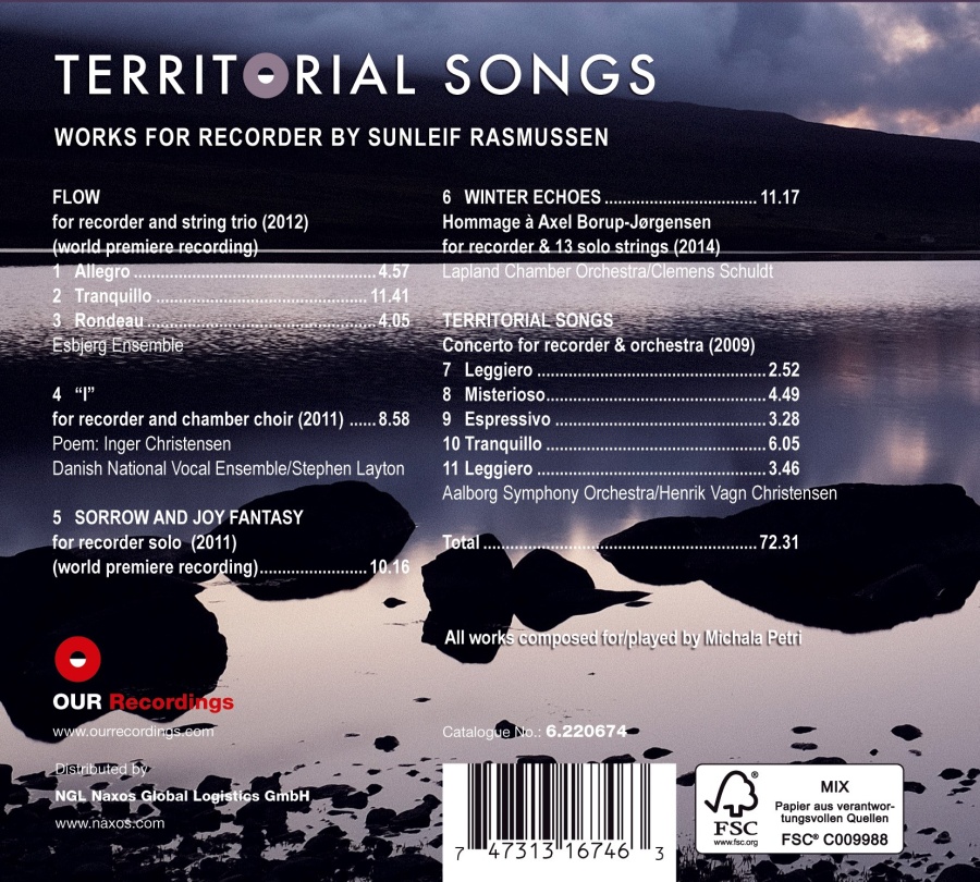 Rasmussen: Territorial Songs - Works for Recorder - slide-1