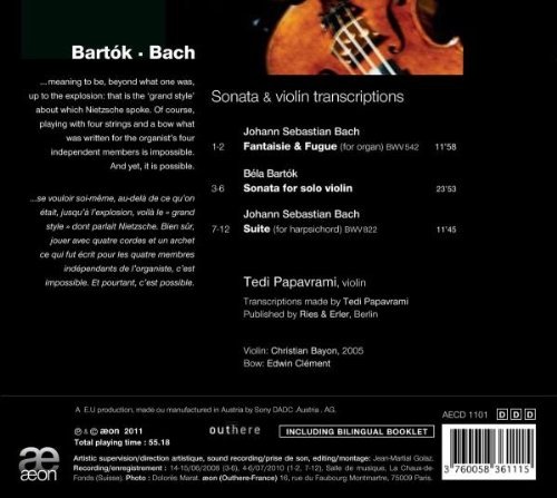 Bartk & Bach: Sonata for solo violin, Fantaisie & Fugue, Suite - slide-1