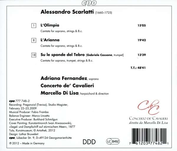 Scarlatti: Cantatas / Adriana Fernandez - slide-1