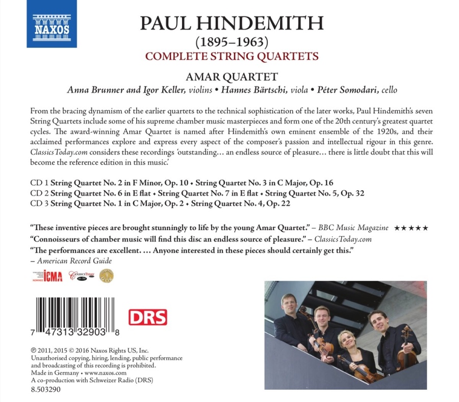 Hindemith: Complete String Quartets - slide-1